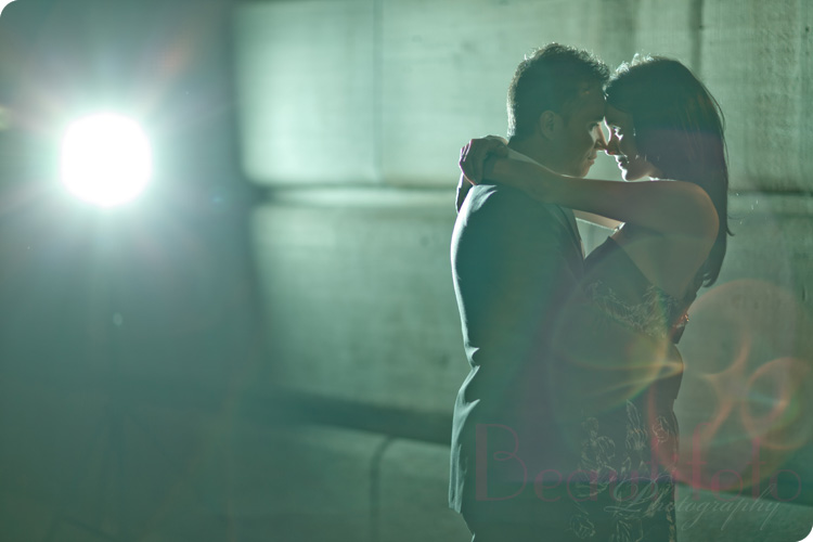 the couple kissing at the old port of montreal