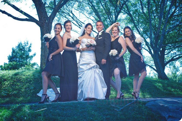 The bridal party. Photo by Beautifoto Montreal wedding photographer.